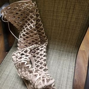 Women's "vixen doll" knee high, high heels